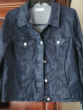 CROFT & BARROW Dark Blue Denim Jacket